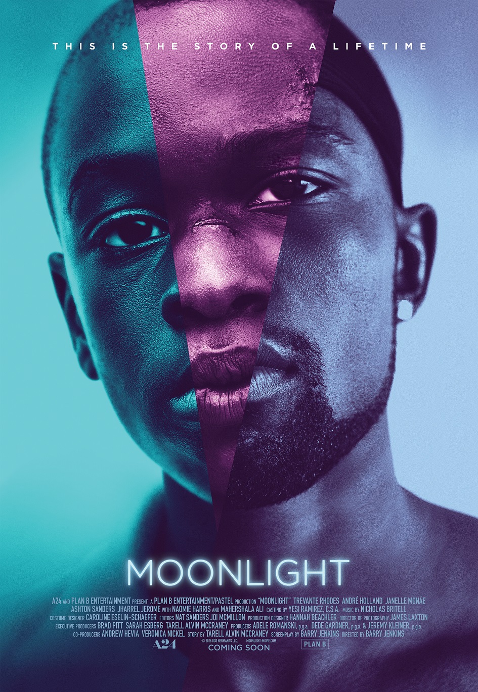 "Moonlight" poster. A24