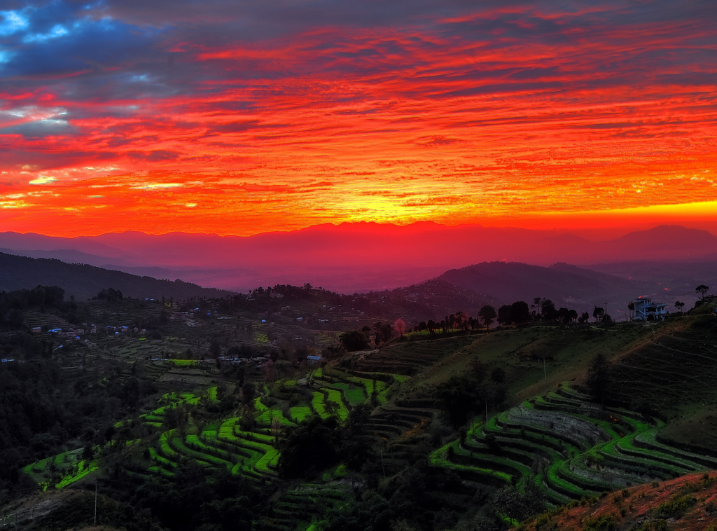 Kathmandu Valley Sunset by Mike Behnken (Flickr/Creative Commons)