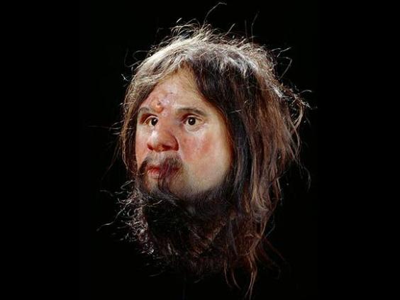 An early bust of Cheddar Man, which depicted him as white.