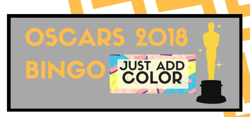 Logo for Just Add Color's Oscars 2018 Bingo game.
