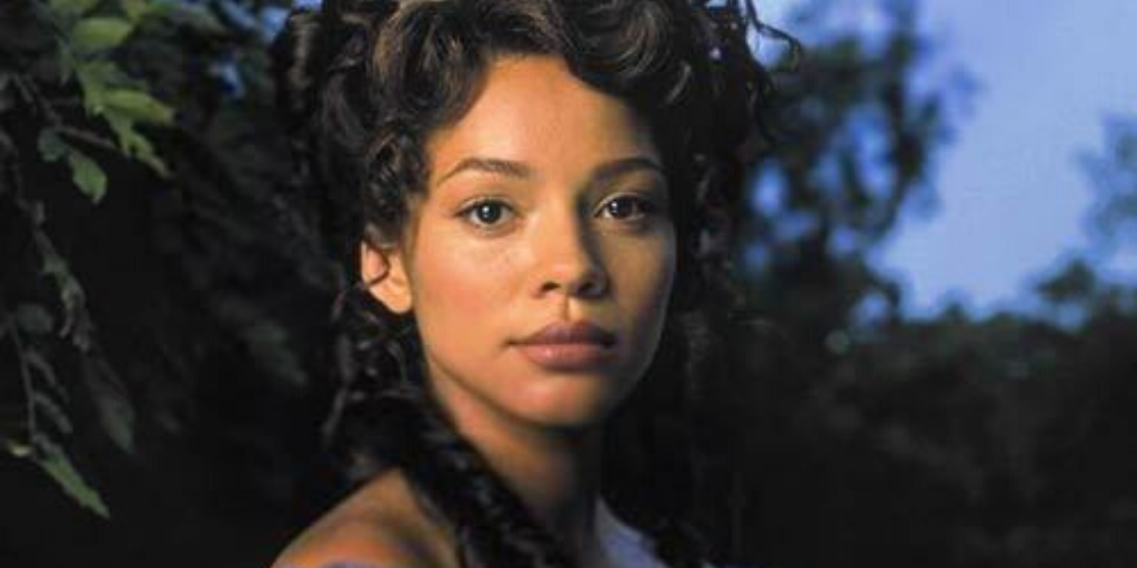 Carman Ejogo in Sally Hemings: An American Scandal. One of the Black people who were affected by Hamilton and the Founding Fathers. (photo credit: Echo Bridge Home Entertainment)
