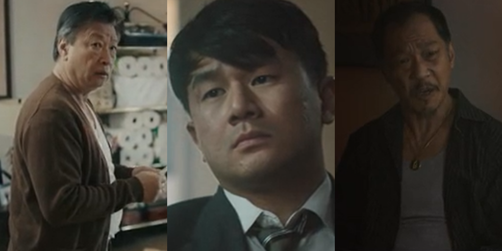 Tzi Ma, Ronny Chieng and Perry Yung in A Father's Son. (Photo credit: Patrick Chen)