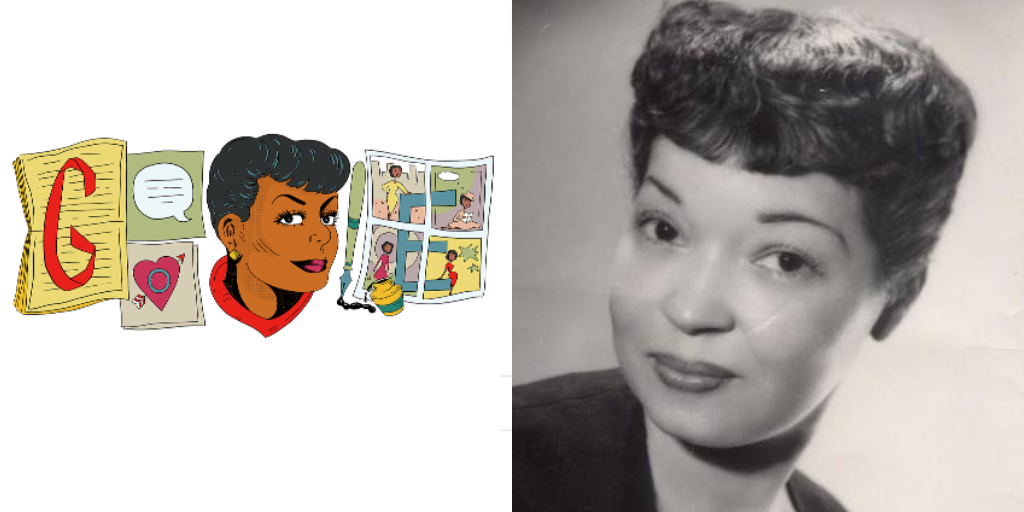 "Torchy Brown" creator Jackie Ormes is the subject of the most recent Google Doodle.