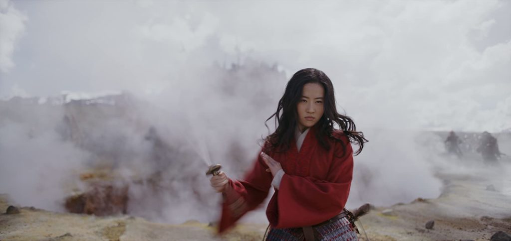 Yifei Liu in action as Mulan. (Photo credit: Disney)