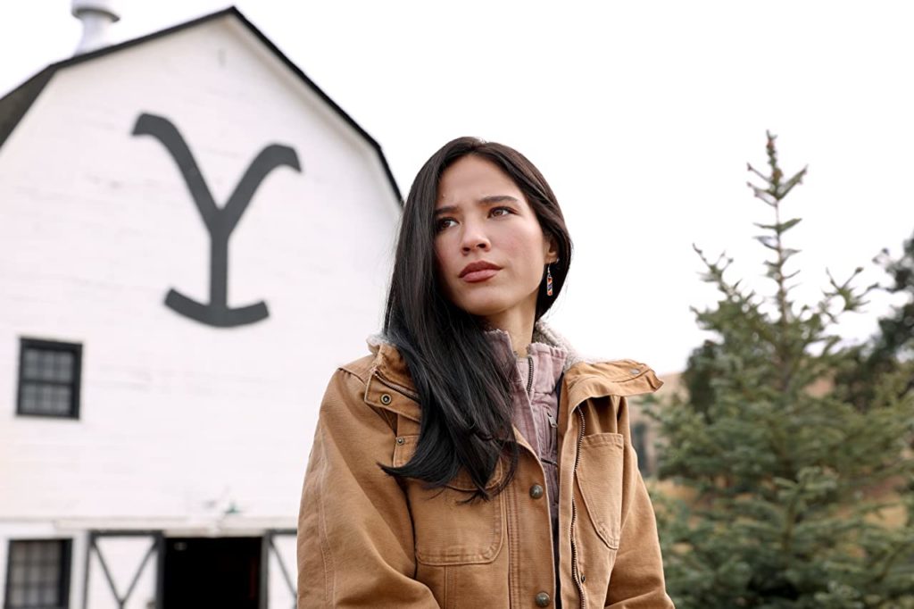 Kelsey Asbille in Yellowstone. 