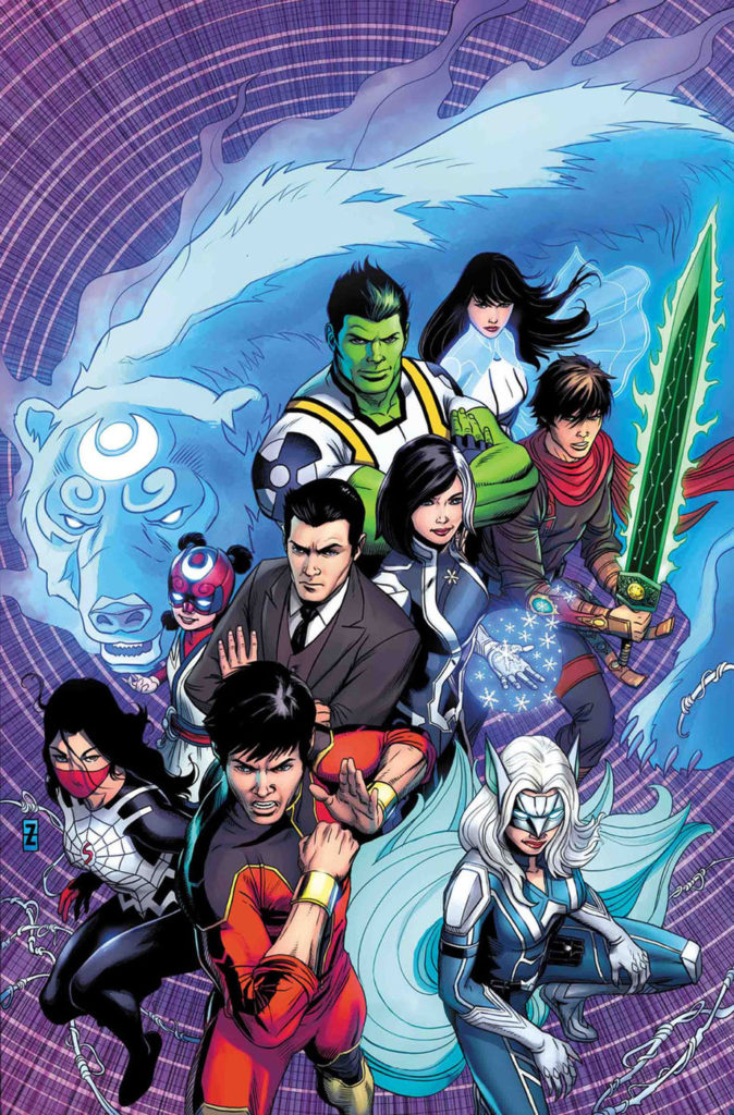 Agents of Atlas cover, featuring Jimmy Woo, Shang-Chi, Silk, and many more. (Photo credit: Marvel Comics)