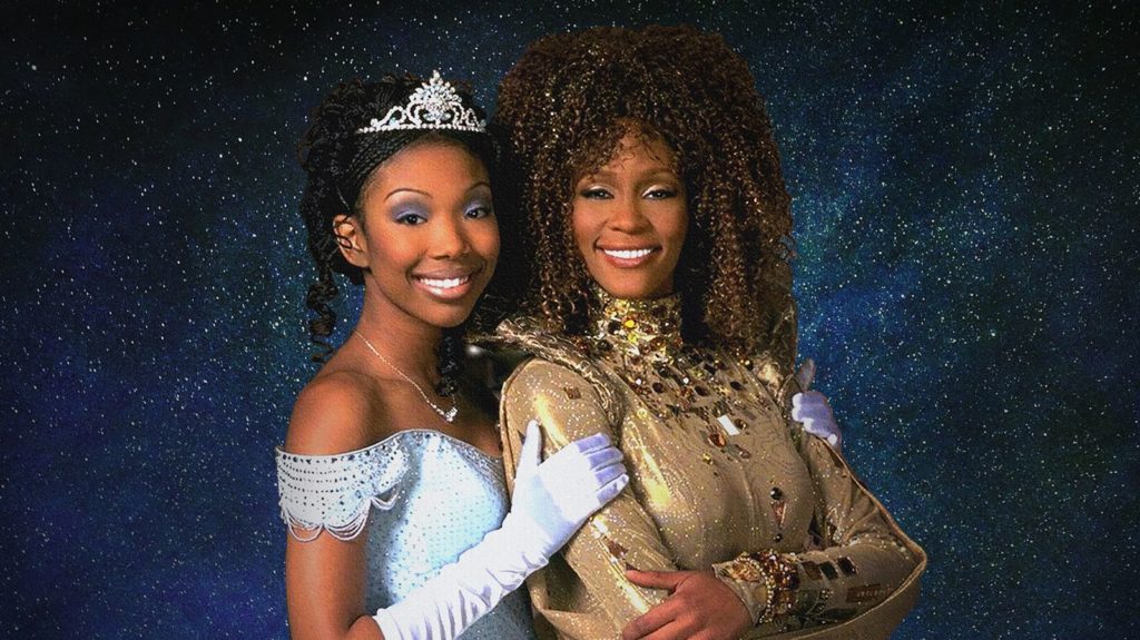 Brandy and Whitney Houston in a promo shot for the film. (Photo credit: Disney)