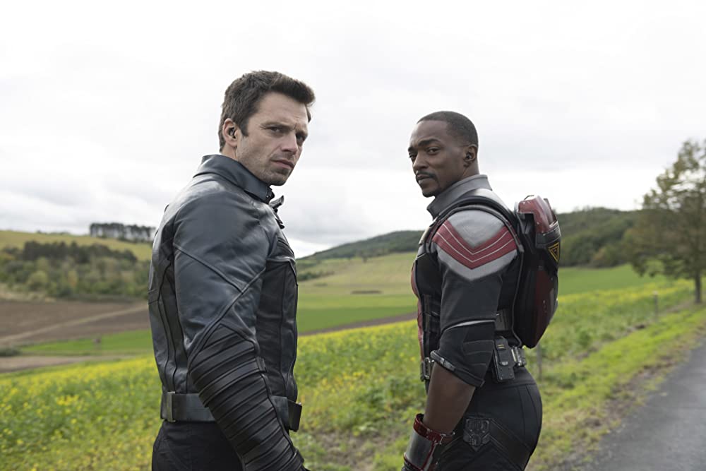 The Winter Soldier (Sebastian Stan) and The Falcon (Anthony Mackie). (Disney+)