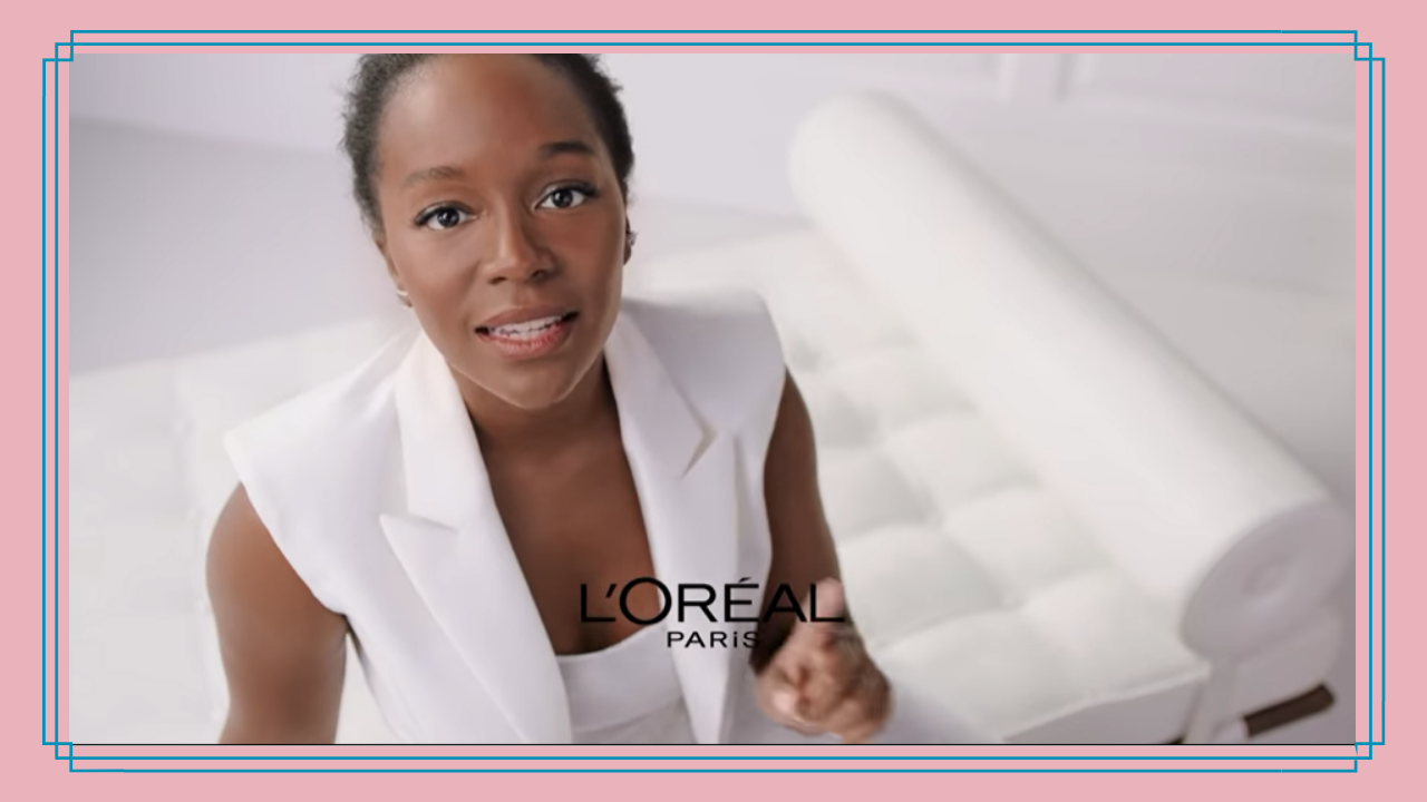 L'Oreal ad featuring Aja Naomi King