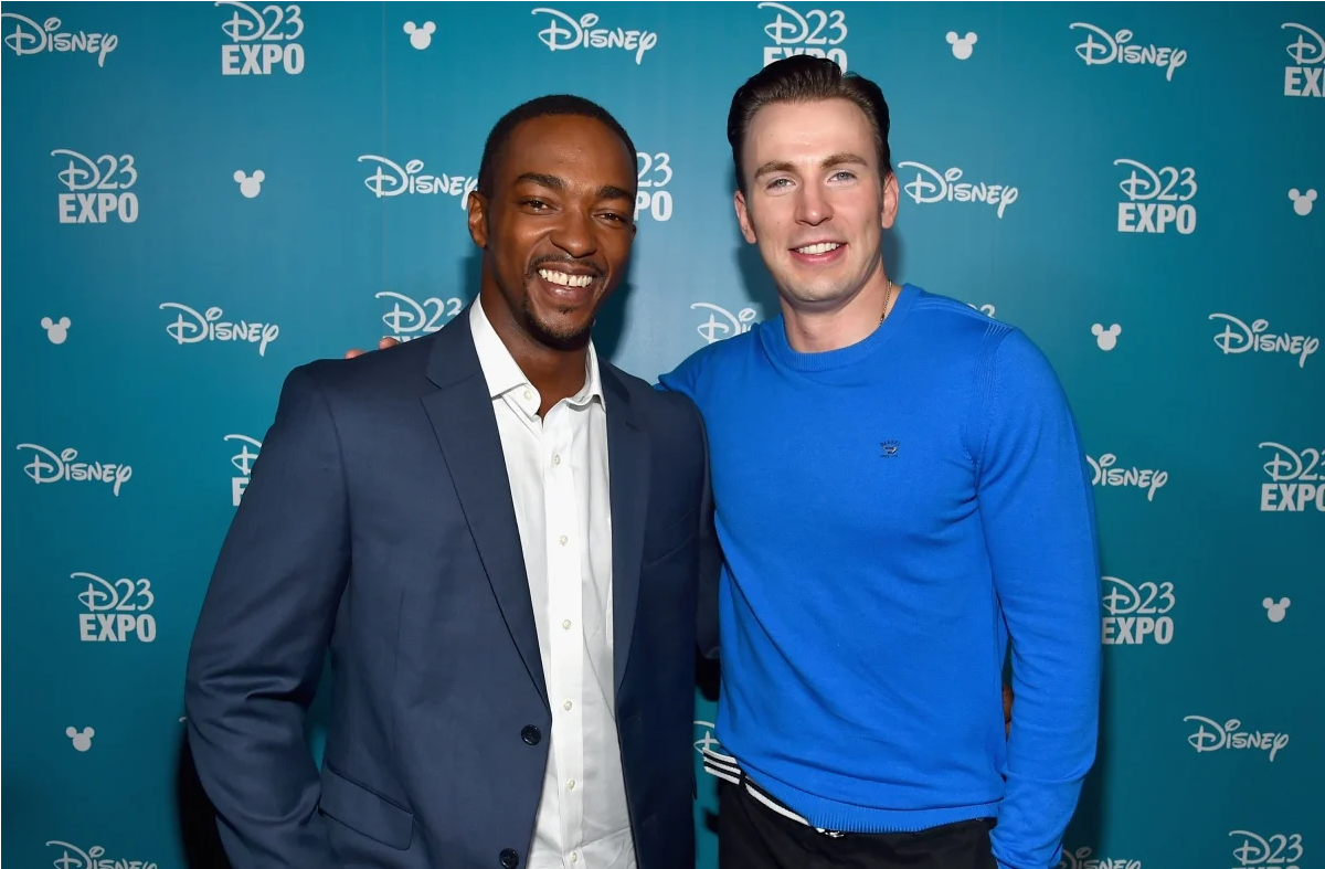 Anthony Mackie and Chris Evans