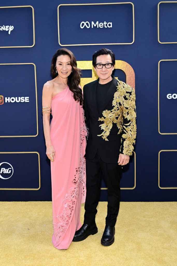 LOS ANGELES, CALIFORNIA - MAY 21: (L-R) Michelle Yeoh and Ke Huy Quan attend Gold House's Inaugural Gold Gala: A New Gold Age at Vibiana on May 21, 2022 in Los Angeles, California. (Photo by Stefanie Keenan/Getty Images for Gold House)