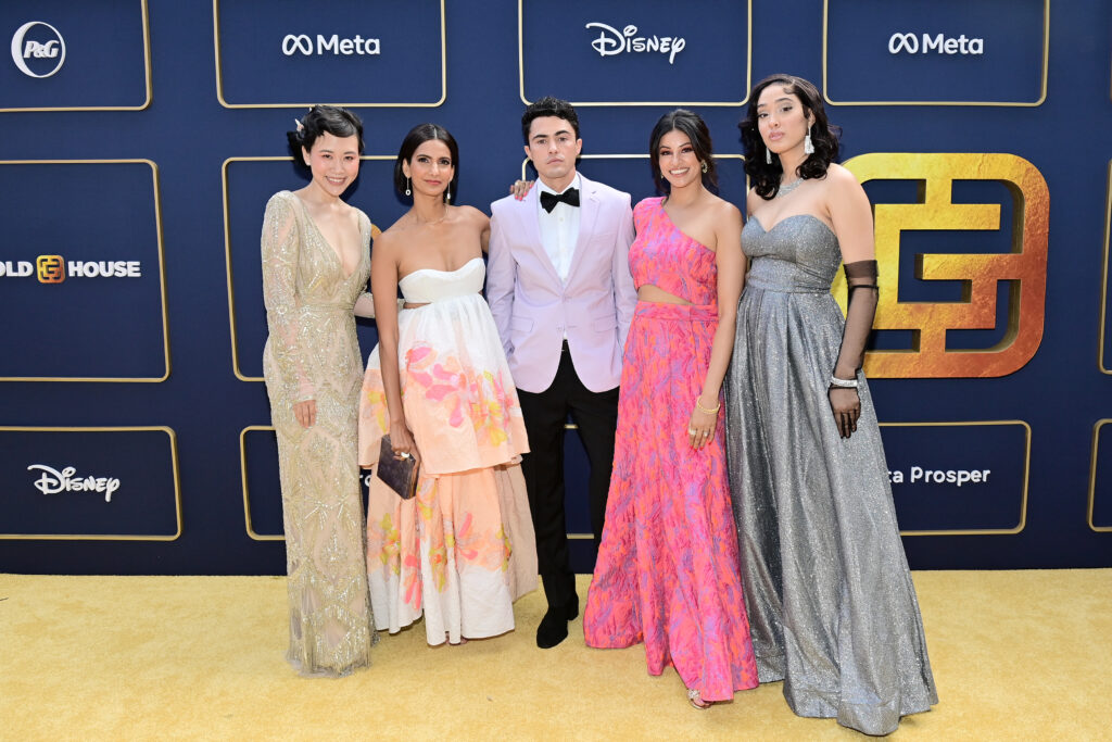 LOS ANGELES, CALIFORNIA - MAY 21: (L-R) Ramona Young, Poorna Jagannathan, Darren Barnet, Richa Moorjani and Lee Rodriguez attends Gold House's Inaugural Gold Gala: A New Gold Age at Vibiana on May 21, 2022 in Los Angeles, California. (Photo by Stefanie Keenan/Getty Images for Gold House)