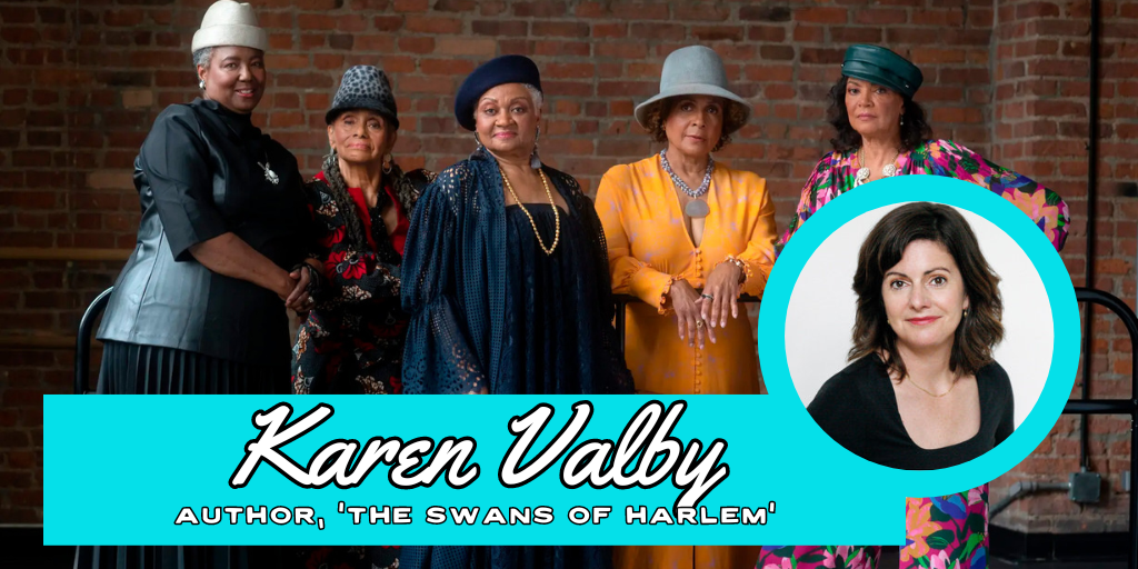The Swans of Harlem and author Karen Valby (photos courtesy of Penguin Random House)